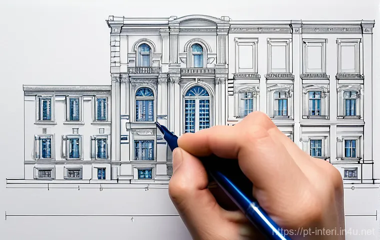 실내건축기사 실기에서 합격률 높이는 팁 - **Prompt:** A close-up, high-angle shot showcasing a neatly arranged collection of essential archite...