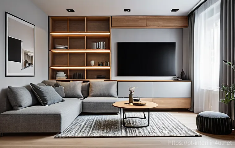 실내건축 실기 시험 준비를 위한 체크포인트 - **Prompt 1: Biofilic and Sustainable Living Room**
    A bright, inviting living room designed with ...