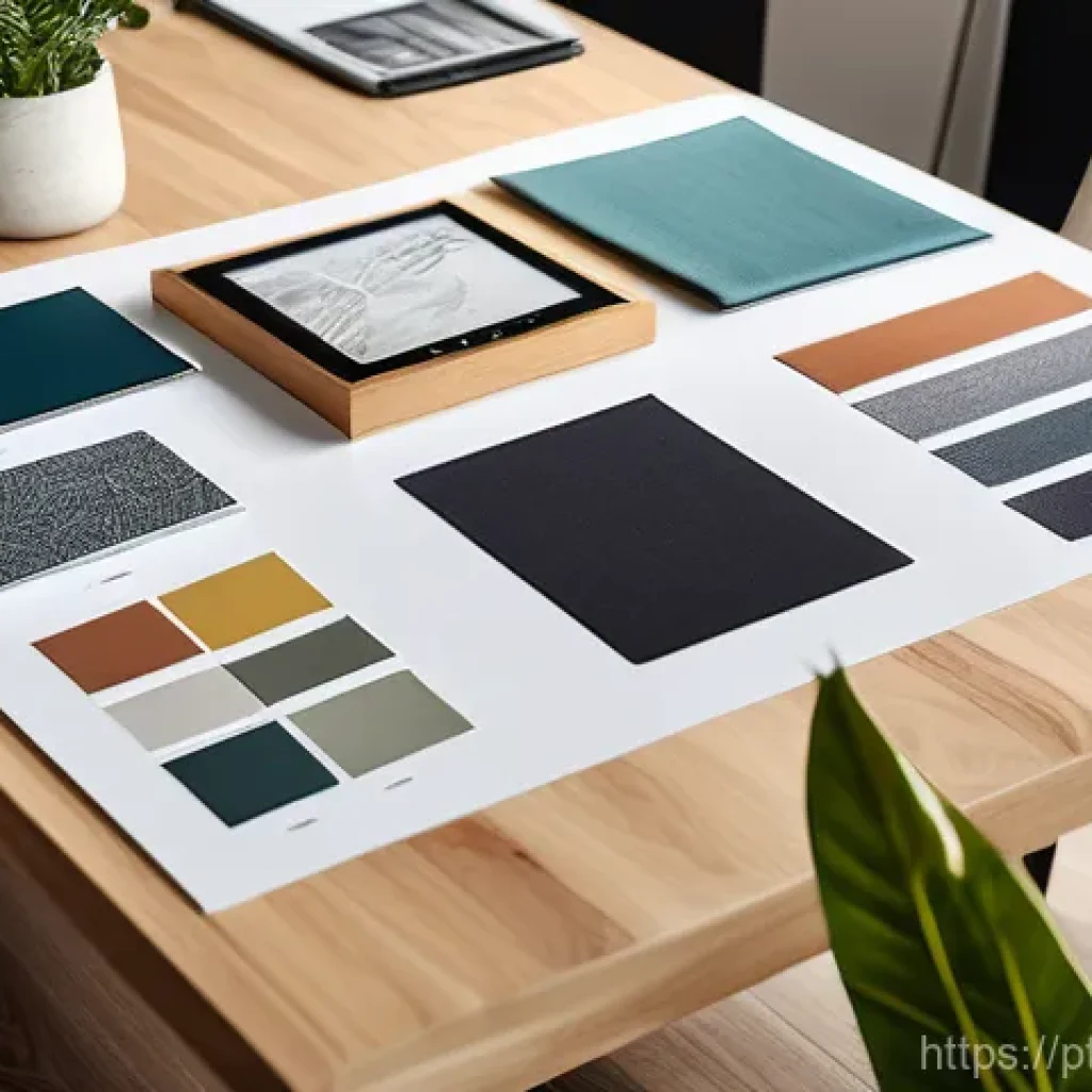 실내건축 프로젝트 프레젠테이션 준비 - **Collaborative Design Session for a Living Space**
    A bright, inviting interior design studio. A...