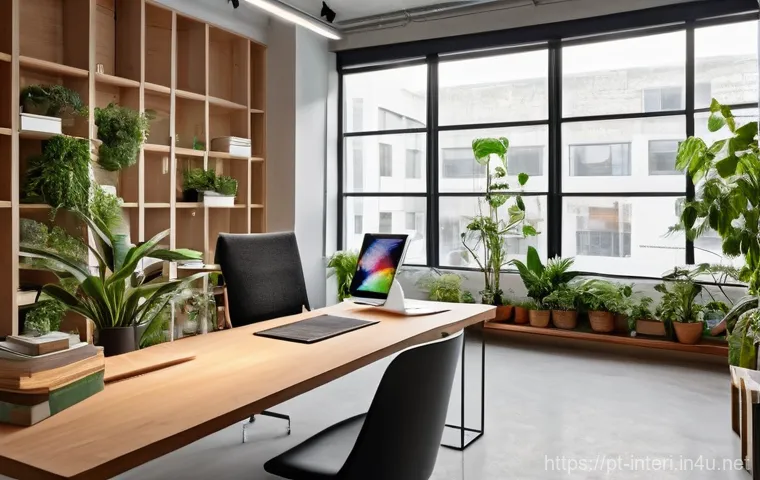 실내건축기사 자격증 갱신 주기와 절차 - **Prompt:** A dynamic group of four diverse professionals—two men and two women, ranging from 30 to ...