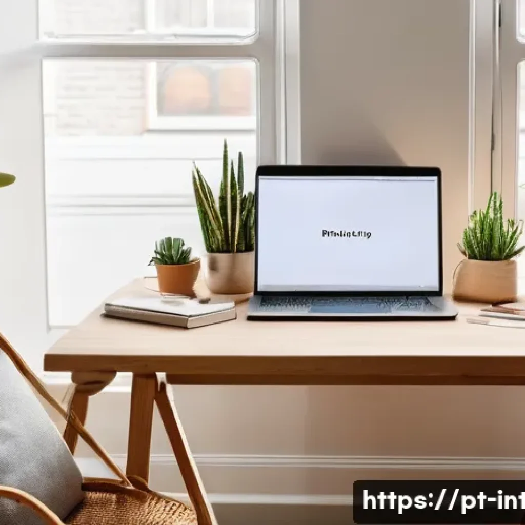 실내건축기사 자격증을 위한 추천 강의 플랫폼 - **Prompt:** A vibrant and inviting home office space, bathed in natural light, where a young woman i...