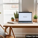 실내건축기사 자격증을 위한 추천 강의 플랫폼 - **Prompt:** A vibrant and inviting home office space, bathed in natural light, where a young woman i...