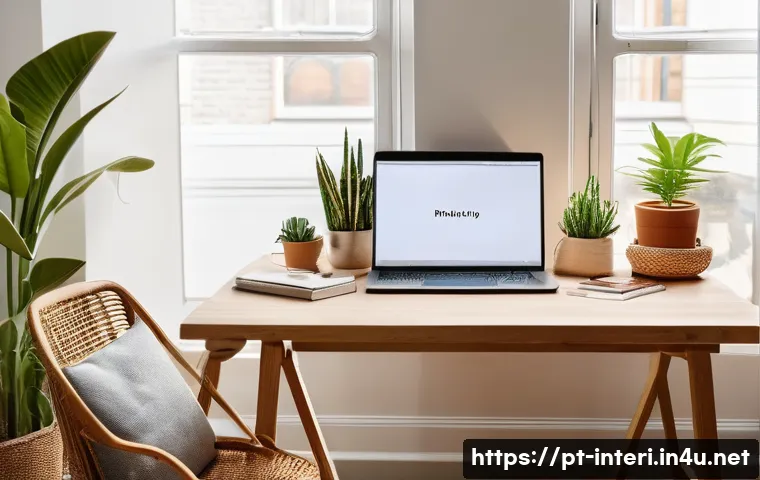 실내건축기사 자격증을 위한 추천 강의 플랫폼 - **Prompt:** A vibrant and inviting home office space, bathed in natural light, where a young woman i...